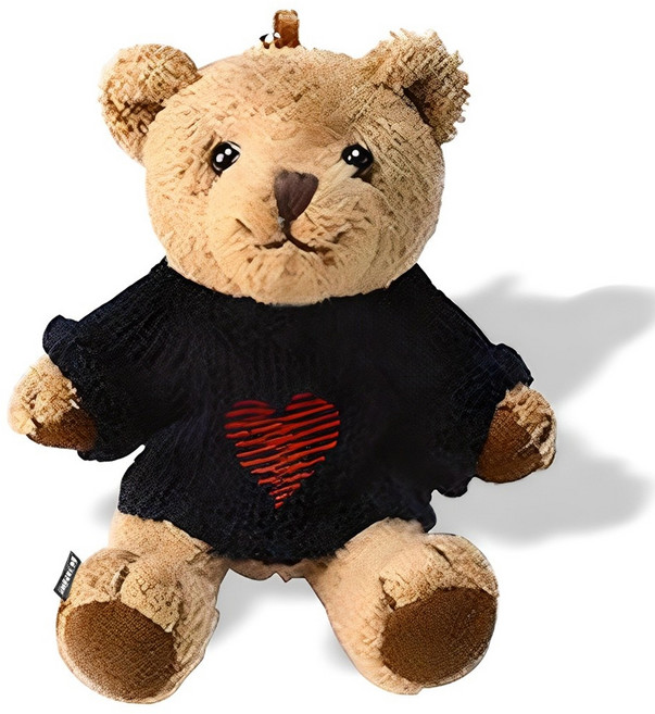 어반카 티브 곰돌이 키링 키홀더, 1개, 하트네이비