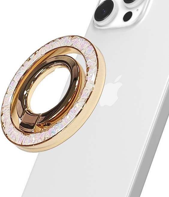 SKY 팔레트 맥세이프 호환 별빛 글리터 스마트링 그립 스마트톡 PM10ST, 스타 골드, 1개