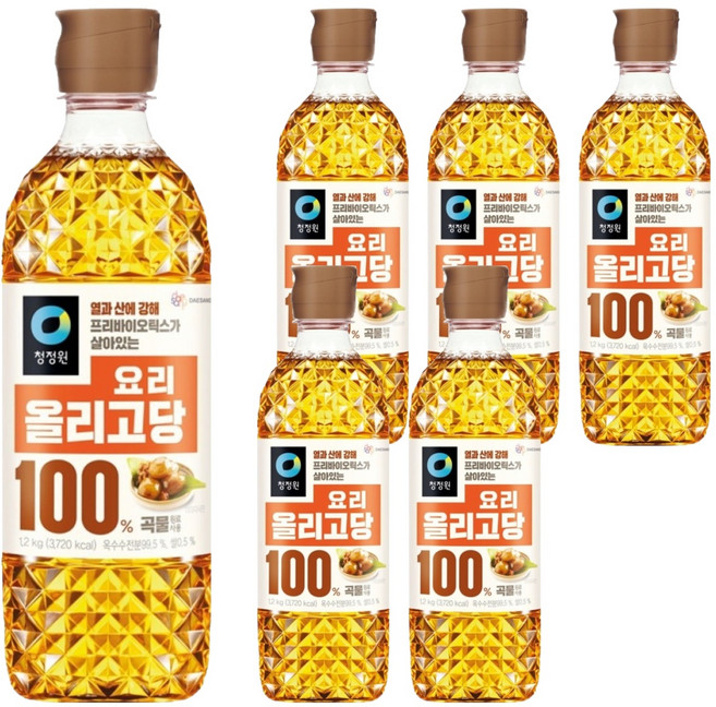 청정원 요리 올리고당, 1.2kg, 6개