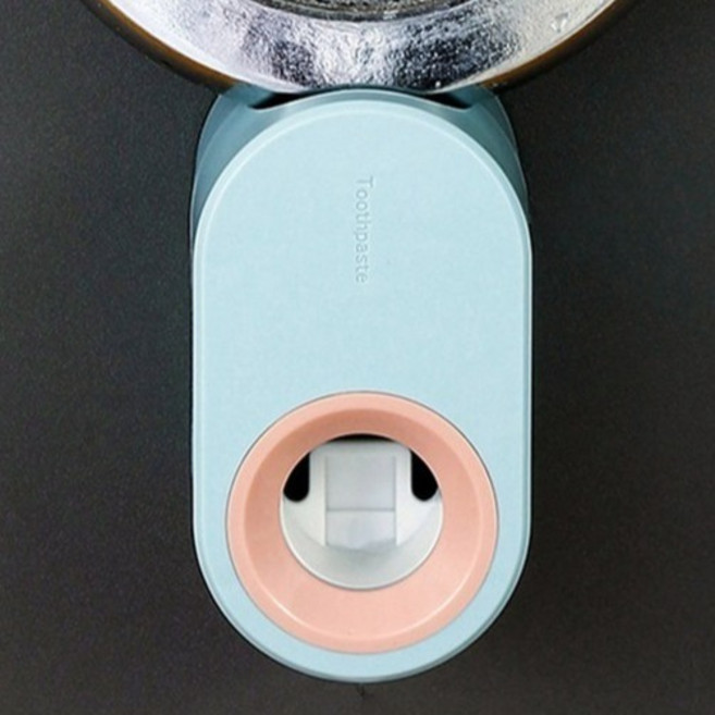 원터치 치약 디스펜서, 스카이블루, 2개