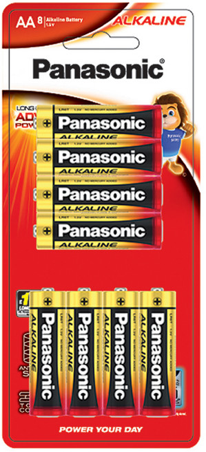 파나소닉 알카라인 AA건전지, 8개입, 1개