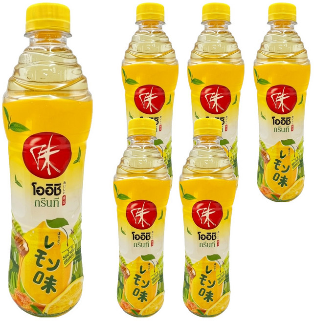 oishi 綠茶飲料 蜂蜜檸檬, 500ml, 6個