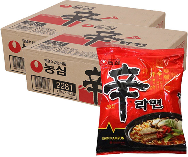 NONGSHIM 農心 辛拉麵 120g, 60包