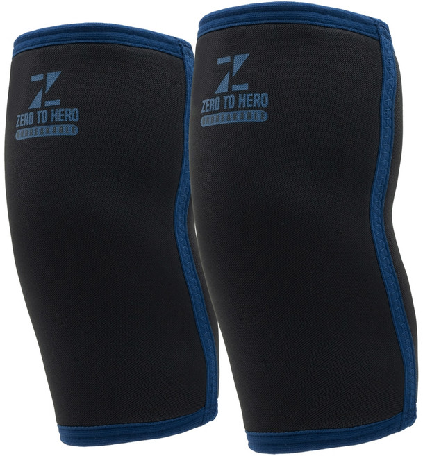 제로투히어로 파워리프팅 언브레이커블 무릎 보호대 7mm 세트, 1세트, 혼합색상