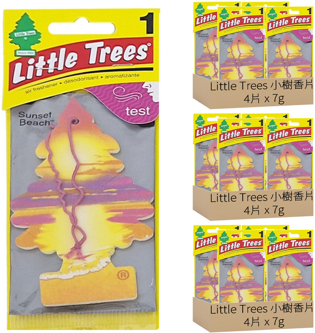 Little Trees 小樹香片 麝香海岸 車用/家用/辦公室香氛, 7g, 12片