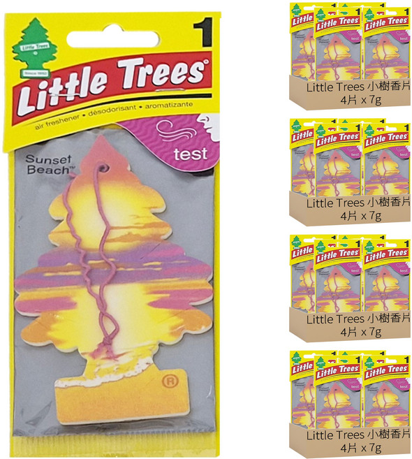 Little Trees 小樹香片 麝香海岸 車用/家用/辦公室香氛, 7g, 16片