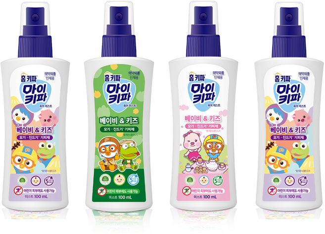 홈키파 마이키파 베이비 앤 키즈 퓨어미스트 해충기피스프레이, 100ml, 4개