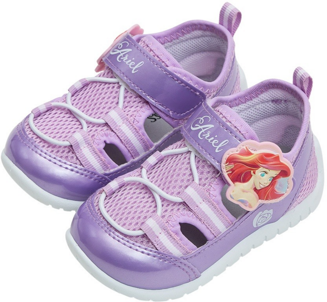 Disney 迪士尼 兒童款 DN拼接魔鬼氈造型透氣休閒鞋