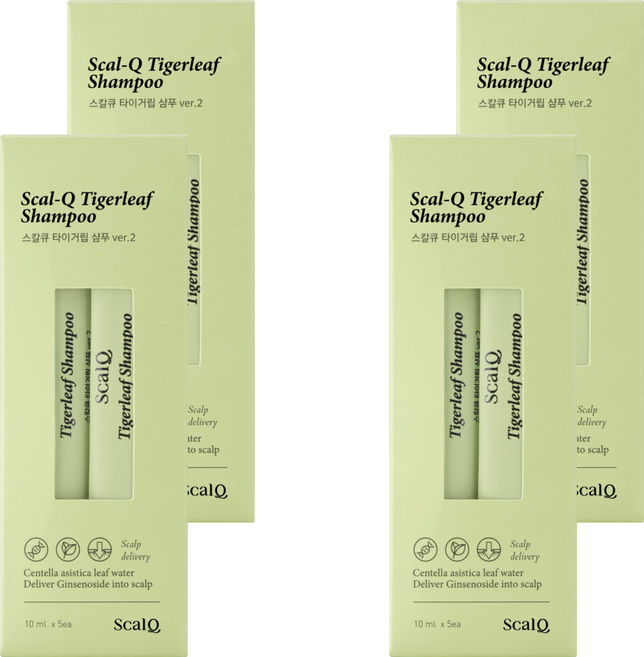 스칼큐 타이거립 기능성 샴푸 스틱 허브 시트러스향, 50ml, 4개