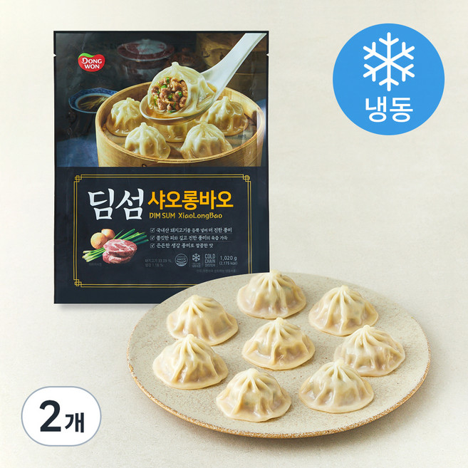 동원 딤섬 샤오롱바오 (냉동), 1.02kg, 2개