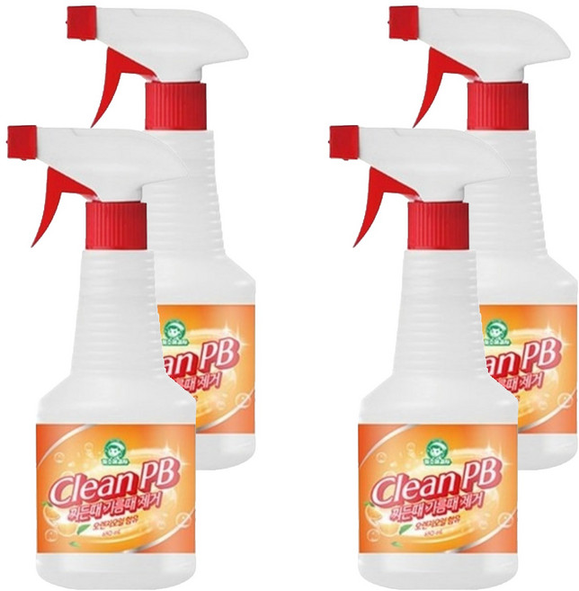 청소해결사 크린피비 찌든때 기름때 제거, 650ml, 4개