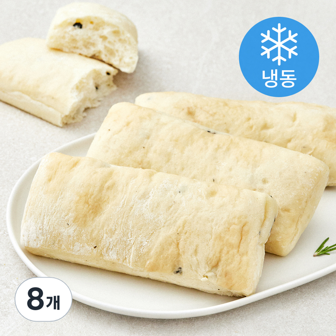 존쿡델리미트 마스터의브레드 올리브 치아바타 3개입 (냉동), 240g, 8개