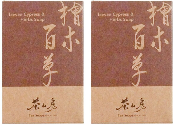 Tea Soap 茶山房 檜木百草皂, 100g, 2個