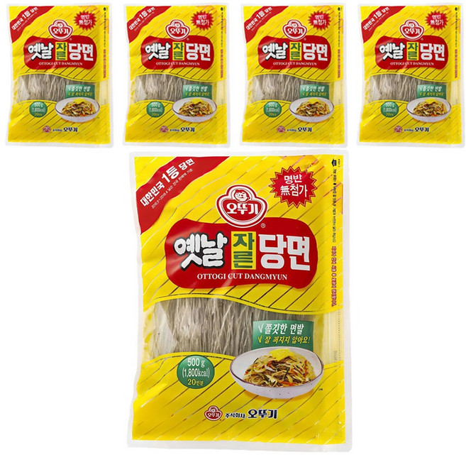 오뚜기옛날 자른당면, 500g, 5개