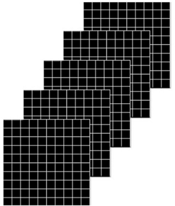 조각스티커 고무자석 1515 150 x 150 mm, 5개