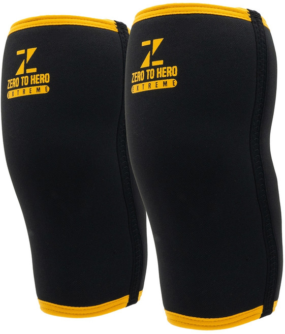 제로투히어로 파워리프팅 익스트림 무릎 보호대 9mm 세트, 1세트