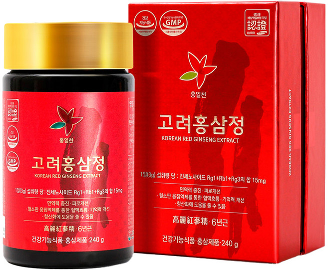 홍일천 고려홍삼정, 1개, 240g