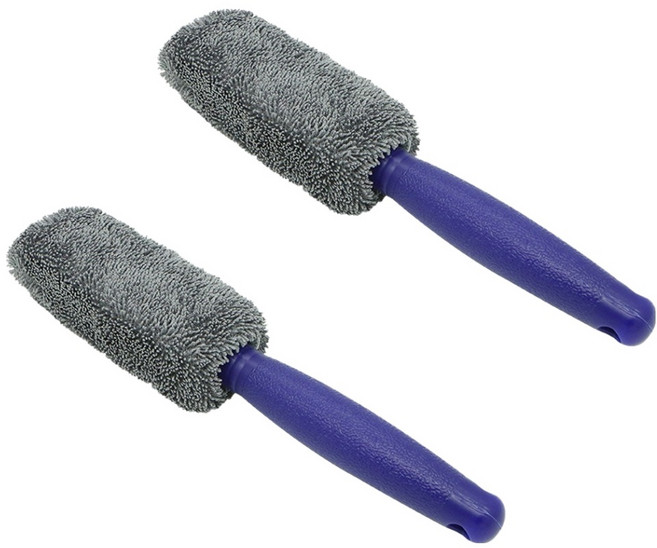 극세사 휠브러시, 그레이, 2개