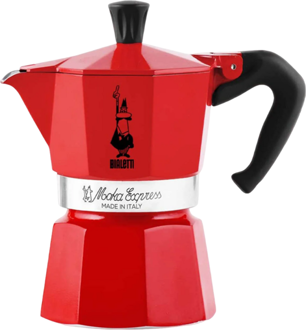 Bialetti 拜雷提 經典摩卡壺 1TZ 櫻桃紅, 1個