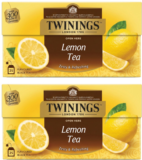 TWININGS 唐寧茶 檸檬茶, 2g, 25包, 2盒