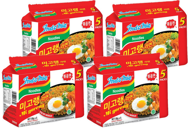 인도미 미고랭 라면, 20개