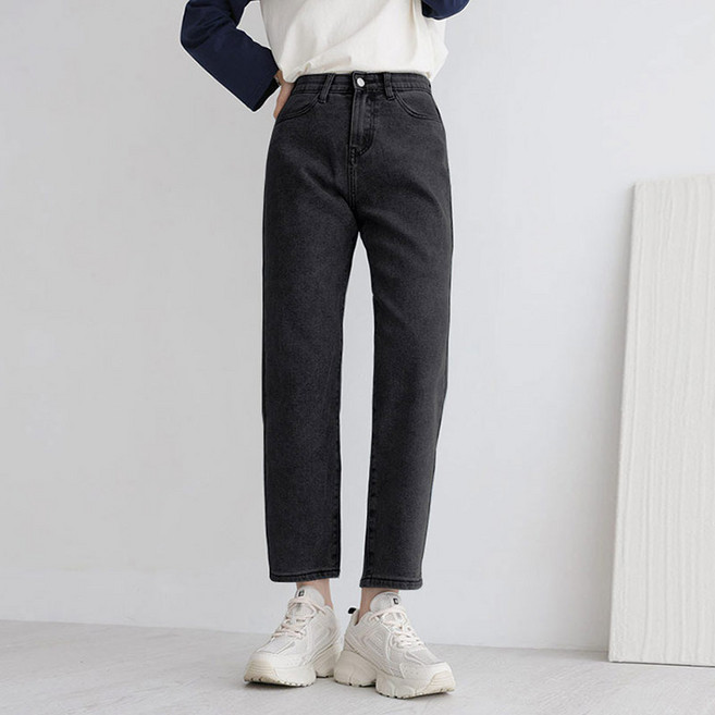 앤드스타일 여성용 숏/기본/롱 기장 인생스판 No 3 보이핏 크롭 데님 팬츠 264389