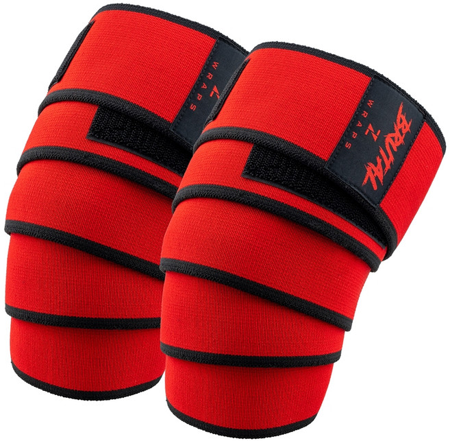 제로투히어로 헬스 파워리프팅 브루탈 무릎보호대 레드, 1세트, RED