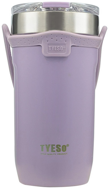 TYESO 泰碩 硅胶提手咖啡杯, 顏色隨機, 550ml, 1個