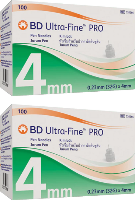 벡톤디킨슨 울트라파인 프로 인슐린 펜니들 32g 4mm, 2개
