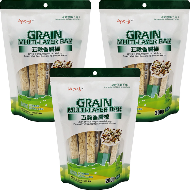 御之味 五穀香層棒, 200g, 3袋