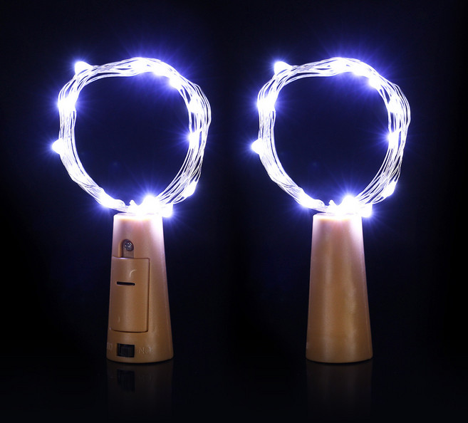 베라망 LED 코르크마개 인테리어 조명 2p, 화이트, 2개