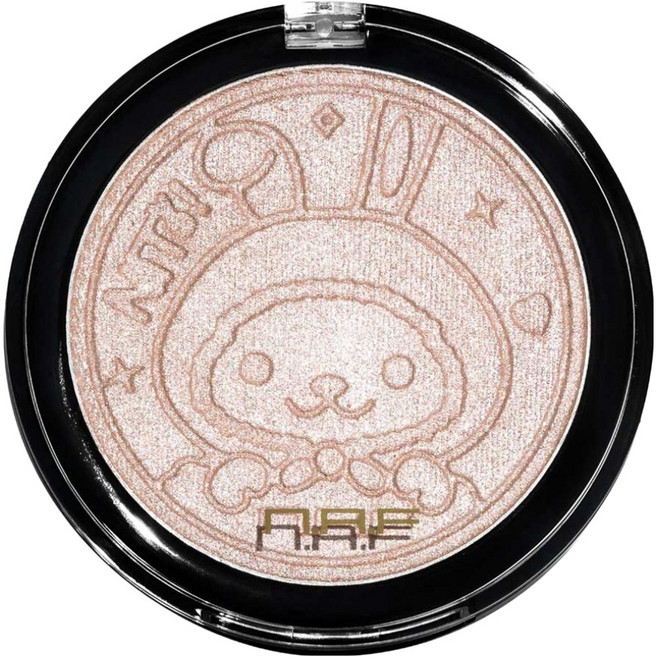 n.A.F LED 星光打亮餅 妮兔金裝版 10g, 玫瑰金, 1盒