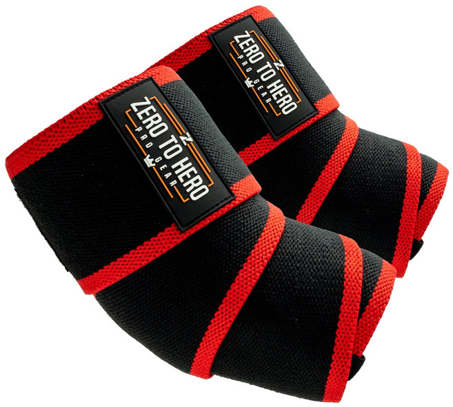 제로투히어로 히어로 헬스 팔꿈치보호대 양쪽 세트 Type2, 1세트, RED