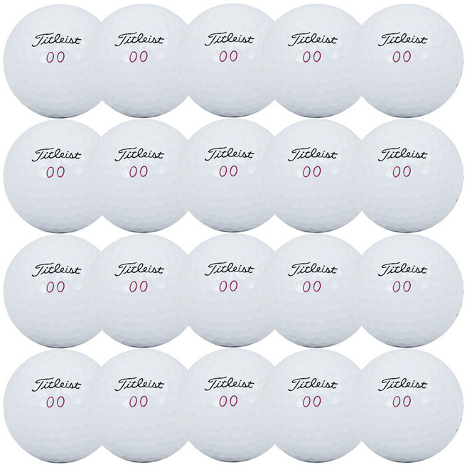 타이틀리스트 PRO V1X 골프공 로스트볼 특A+ 42.67mm, 화이트, 20개