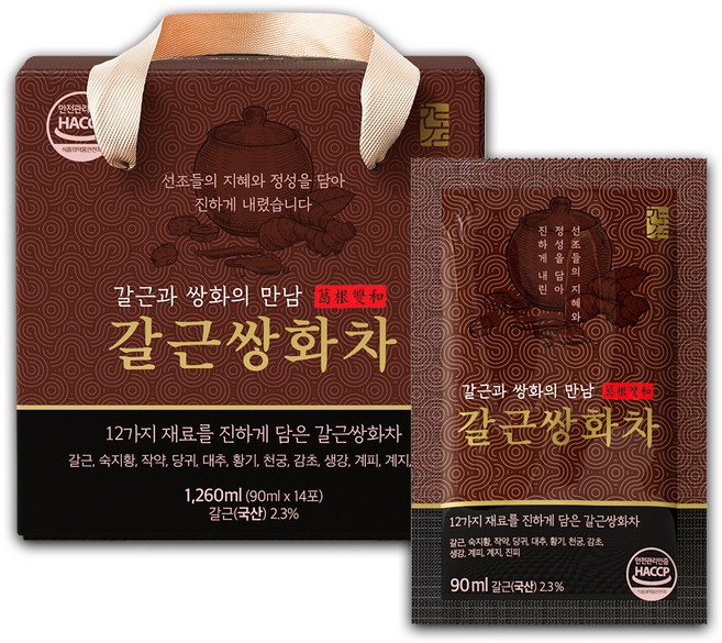 한보감 갈근쌍화차, 90ml, 14개입, 1박스