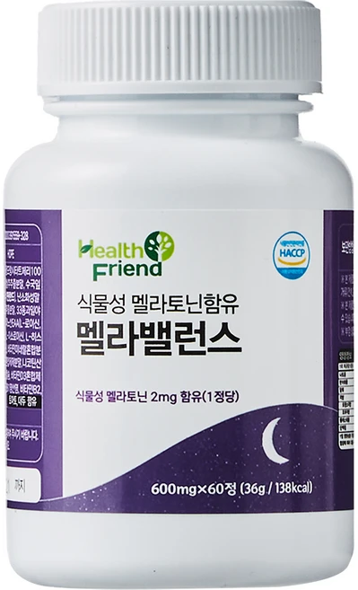 헬스프랜드 식물성 멜라토닌 함유 멜라밸런스 36g, 60정, 1개 - 쿠팡