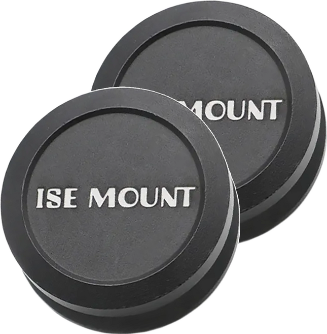 ISE MOUNT 小島嶼山 掛勾型強力磁鐵 小款, 黑色, 2個