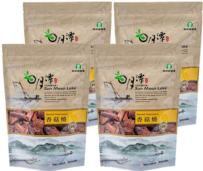魚池鄉農會 香菇燒 原味, 150g, 4包