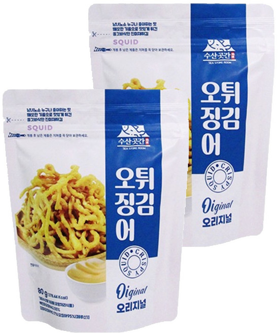 SEA STORE ROOM 炸魷魚絲, 80g, 2包