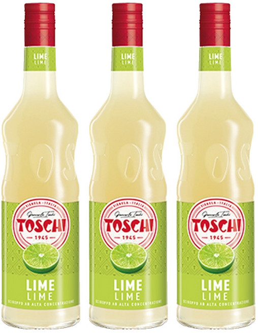 토스키 라임 시럽, 1L, 3개