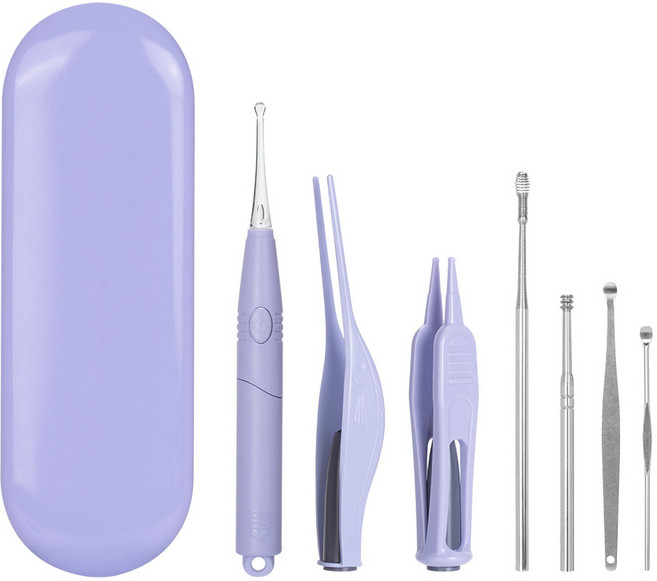 비타할로 LED 이어클리너 퍼플 7종 세트, 1개