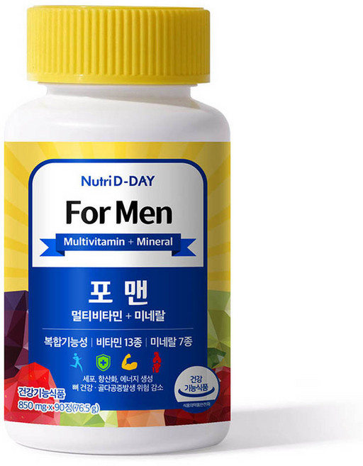 뉴트리디데이 포맨 멀티비타민 미네랄, 90정, 1개