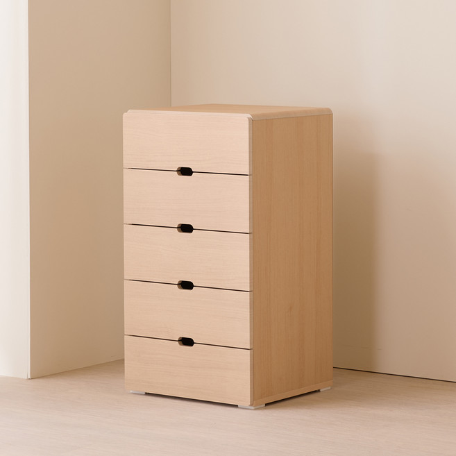 제이디퍼니처 로미 서랍장 협탁, 메이플, 5단