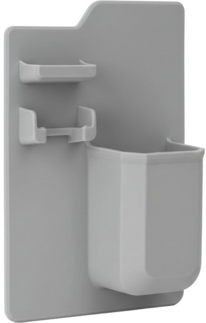 벨로나이트 욕실용품 정리 실리콘 칫솔걸이, 그레이, 1개