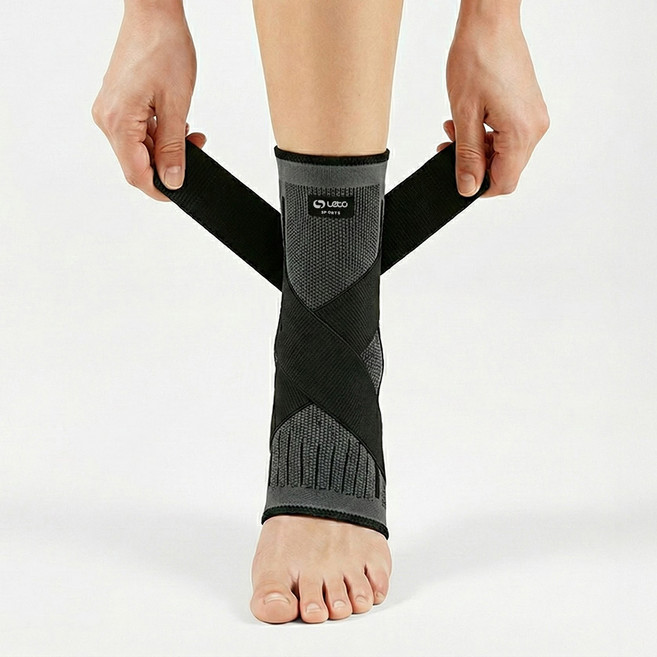 레토 러닝 등산 축구 발목보호대 LSL-AB11, 1개, 블랙