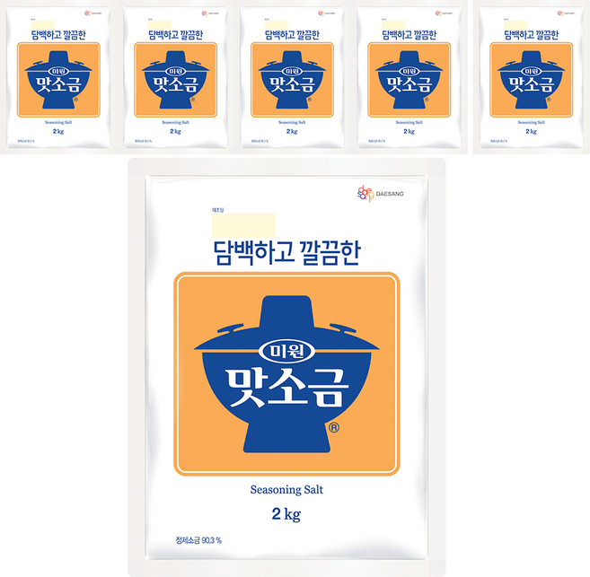 미원 맛소금, 2kg, 6개