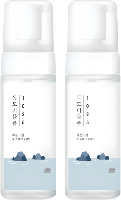 라운드랩 1025 독도 버블 클렌징 폼, 150ml, 2개