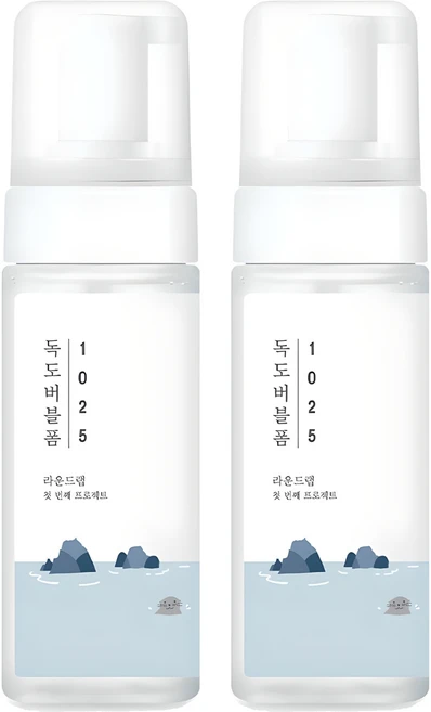 라운드랩 1025 독도 버블 클렌징 폼, 150ml, 2개 - 쿠팡