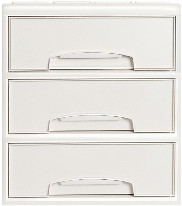 리빙스마일 베이비서랍장, 마블컬러, 3단