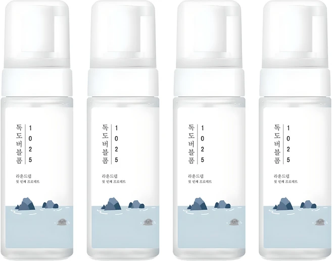 라운드랩 1025 독도 버블 클렌징 폼, 150ml, 4개 - 쿠팡